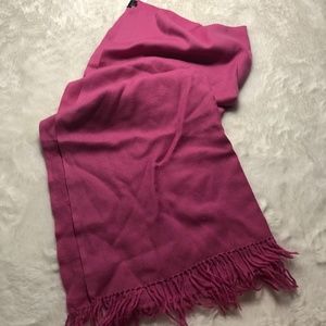 Pink 100% Wool Scarf